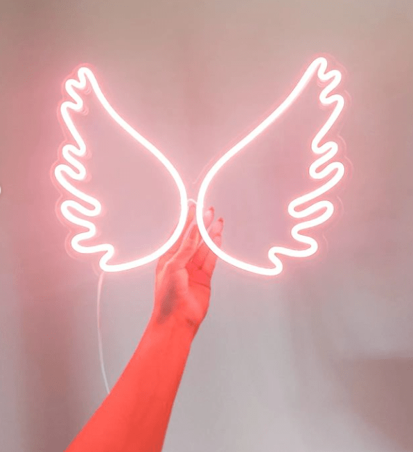 Angel Wings Mini Neon
